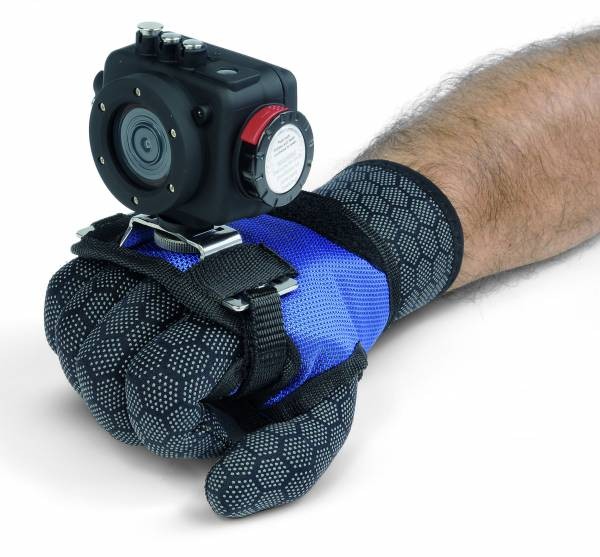 Adjustable adapter for mounting flashlight to the hand Best Divers, blue