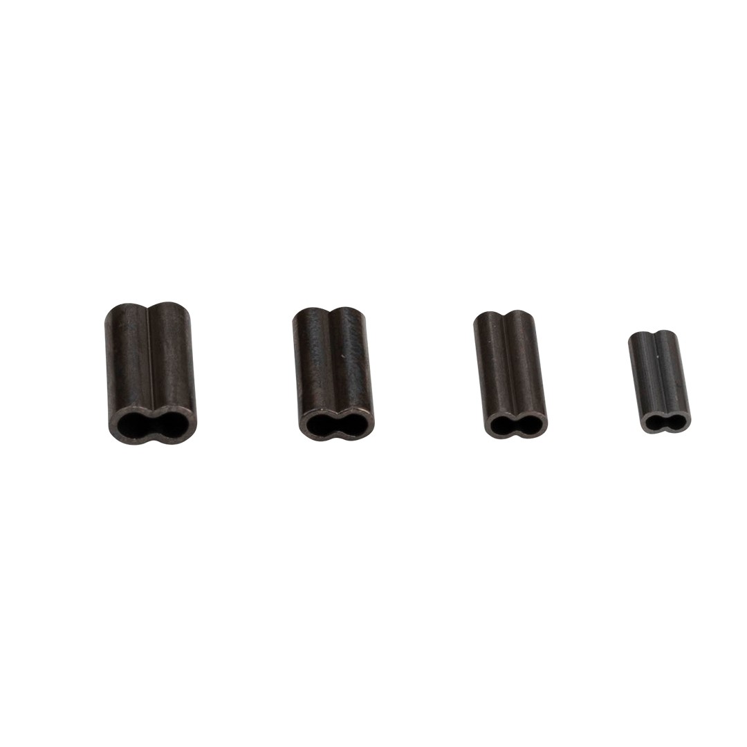 Black brass double sleeves, 10 pieces