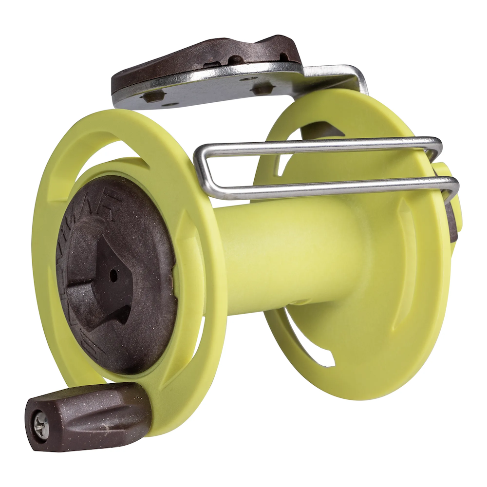 Reel for rubber and pneumatic guns Salvimar, vertical, lime