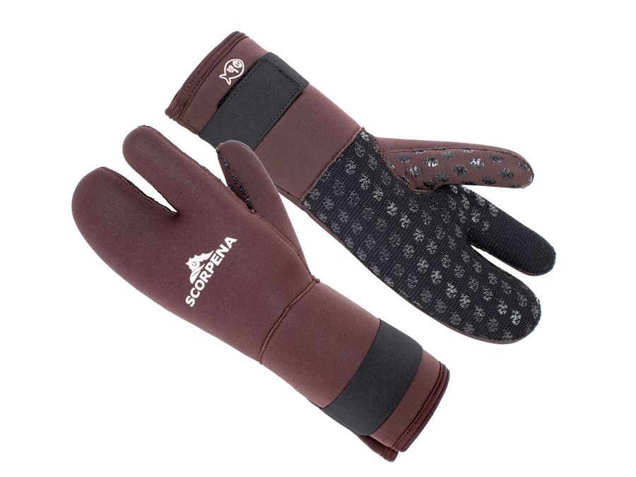 Gloves Scorpena D, brown, 8mm 