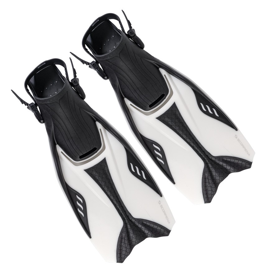 Fins Scorpena Miami, white - black