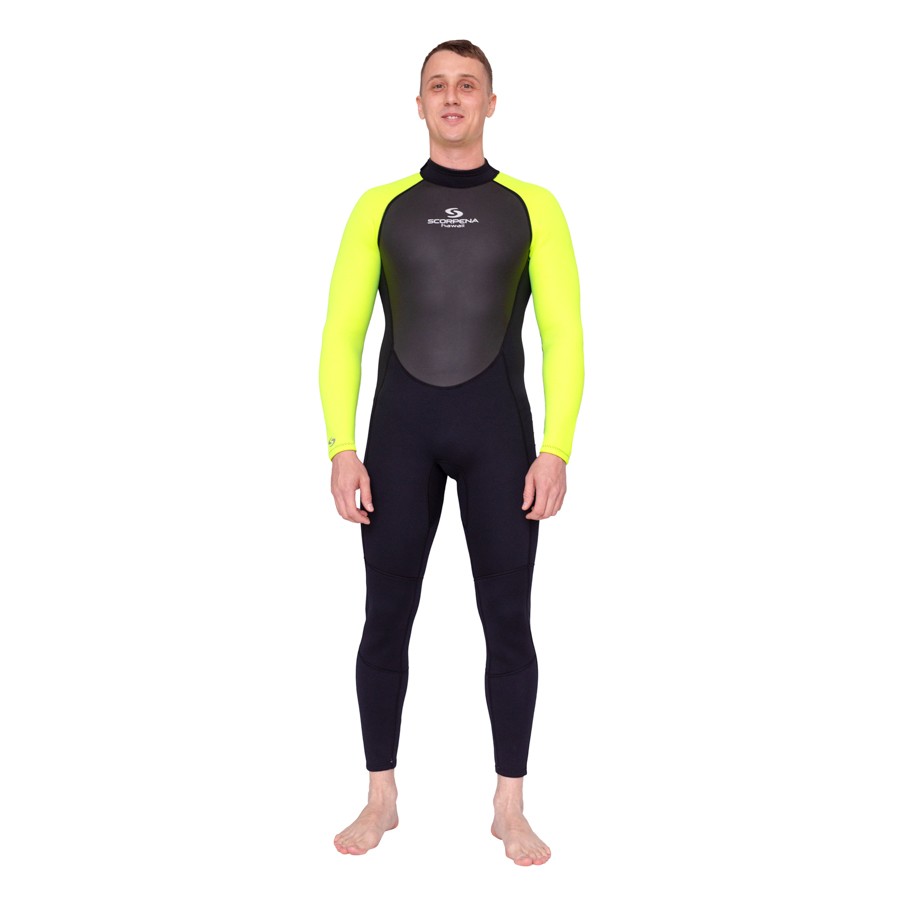 Wetsuit Scorpena Hawaii, 3-2 mm, neon yellow
