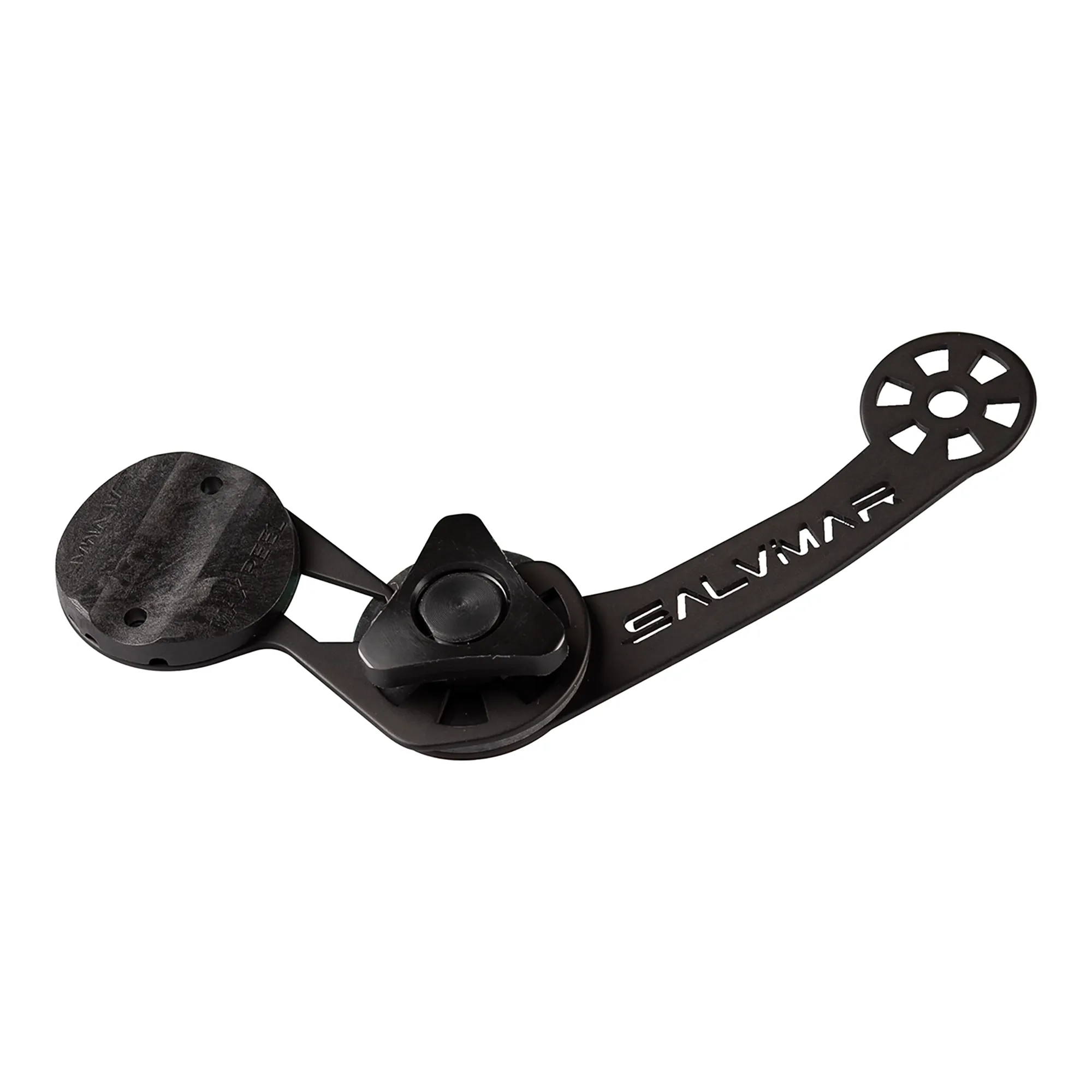 Camera mount for Salvimar rubber speargun, double, black aluminium 
