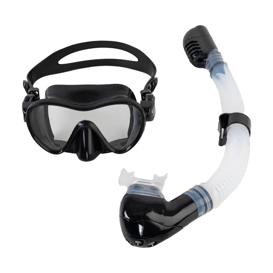3-8 years - Snorkeling set Scorpena Kids black