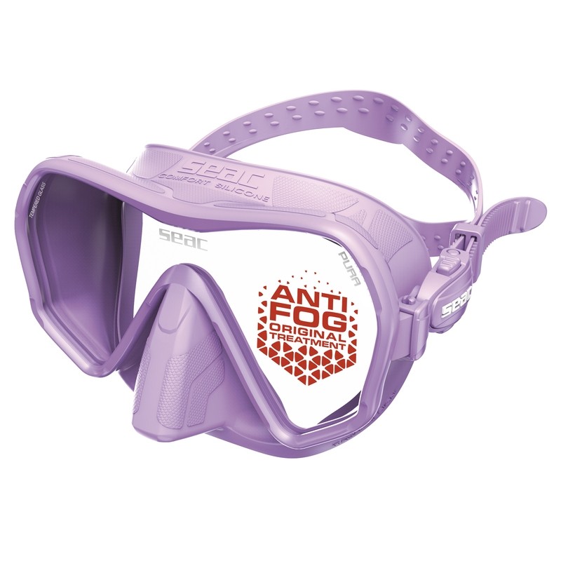 Mask Seac Sub Pura, lilac with anti-fog coating