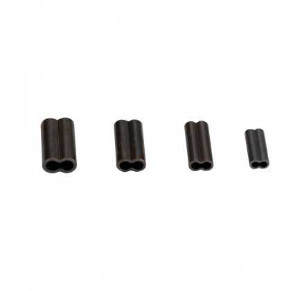 Black brass double sleeves, 10 pieces