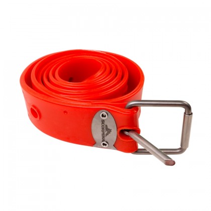 Customizable weight belt Scorpena T, red