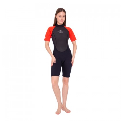 Wetsuit Scorpena Hawaii Shorty, 3-2 mm, red