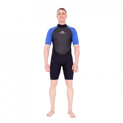 Wetsuit Scorpena Hawaii Shorty, 3-2 mm, deep blue