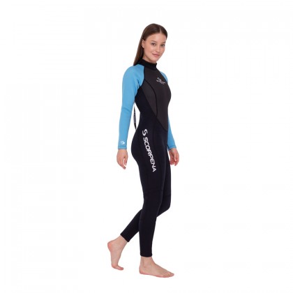 Wetsuit Scorpena Hawaii, 3-2 mm, sky blue