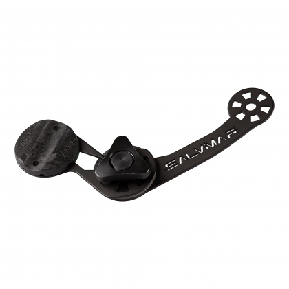 Camera mount for Salvimar rubber speargun, double, black aluminium 