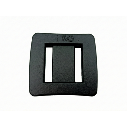 Lead weight, 1 kg, black