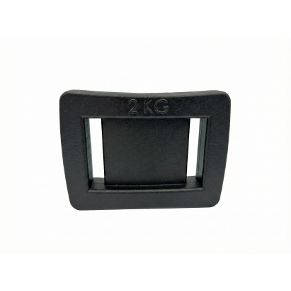 Lead weight, 2 kg, black