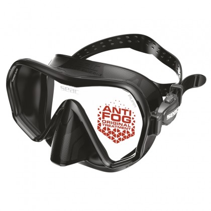 Mask Seac Sub Pura, black with anti-fog coating