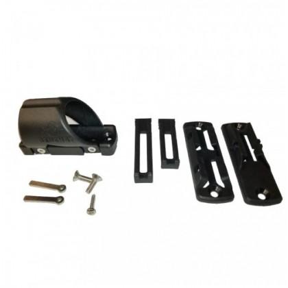 Adapter for attaching reel Beuchat to Omer and Cressi rubber guns